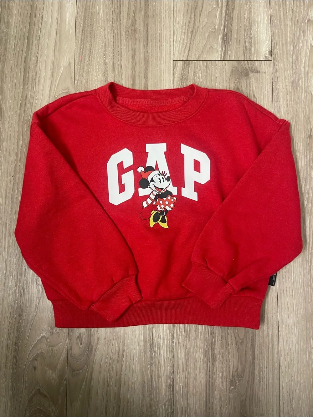 GAP Kids Bright Red Minnie Mouse Sweatshirt